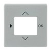 Centrumplatta, för Termostat, Kopplingsur, Timer, Impressivo aluminium