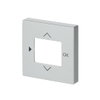 Centrumplatta, för Termostat, Kopplingsur, Timer, Impressivo aluminium