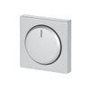Centrumplatta Dimmer Transparent lins, IP21 Med glimlampa, Aluminium Impressivo