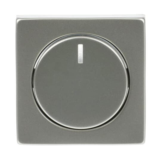 Centrumplatta, dimmer, vrid, Pure Ädelstål