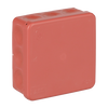 Kopplingsdosa IP65, utanpåliggande, 2,5mm², 500V, 86 x 86 mm, röd