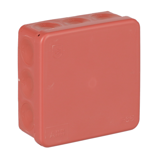Kopplingsdosa IP65, utanpåliggande, 2,5mm², 500V, 86 x 86 mm, röd