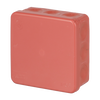 Kopplingsdosa IP65, utanpåliggande, 2,5mm², 500V, 86 x 86 mm, röd