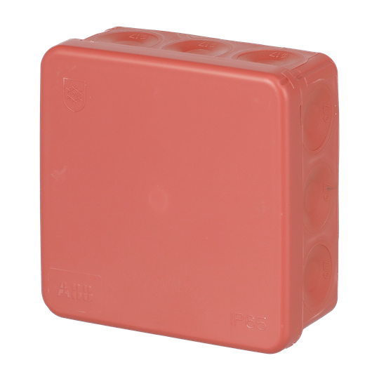 Kopplingsdosa IP65, utanpåliggande, 2,5mm², 500V, 86 x 86 mm, röd – Bild 5 av 6