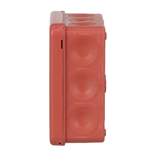 Kopplingsdosa IP65, utanpåliggande, 2,5mm², 500V, 86 x 86 mm, röd – Bild 6 av 6