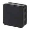 Kopplingsdosa IP65, utanpåliggande, 2,5mm², 500V, 86 x 86 mm, svart