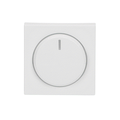 Centrumplatta Dimmer Transparent lins, IP21 Med glimlampa, Vit Impressivo