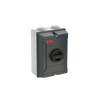 Säkerhetsbrytare aluminium 3-polig 25A 400V hjälpkontakt 1NO  UL94-5VA för lantbruk UV-beständig IP65