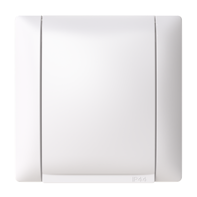 1-vägs vägguttag SAGA för utanpåliggande montering. IP44.