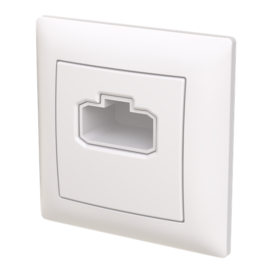 Lamputtag DCL SAGA belysningsuttag för vägg, 85x85 mm, vit – Bild 6 av 6