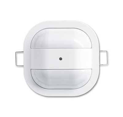 10m i diameter (höjd 3m). För t.ex garage. Har e-Contact för LEDi, Glödl, halog melektronisk trafo. 2-200W/VA. Vit Blåtand