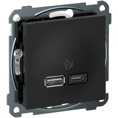 Ladduttag USB A+C 45W Plus sv
