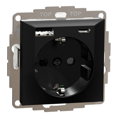 Ladduttag USB A+C 3A Schuco sv