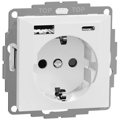 Ladduttag USB A+C 3A Schuco RV