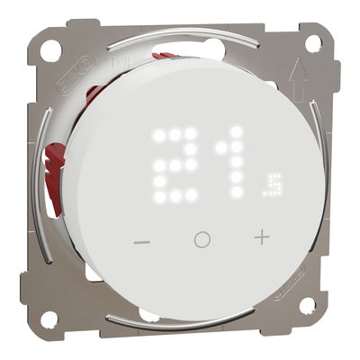 Termostat med display renvit