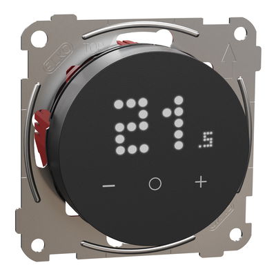 Termostat med display svart