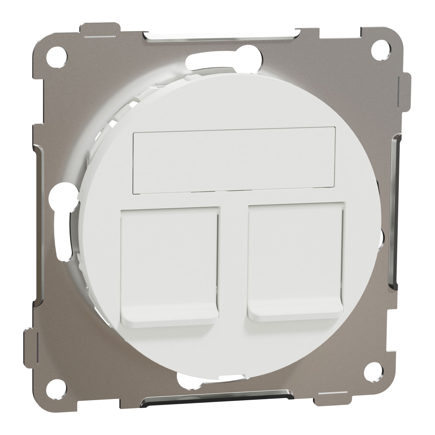 Centrumlock 2x UNI flat renvit
