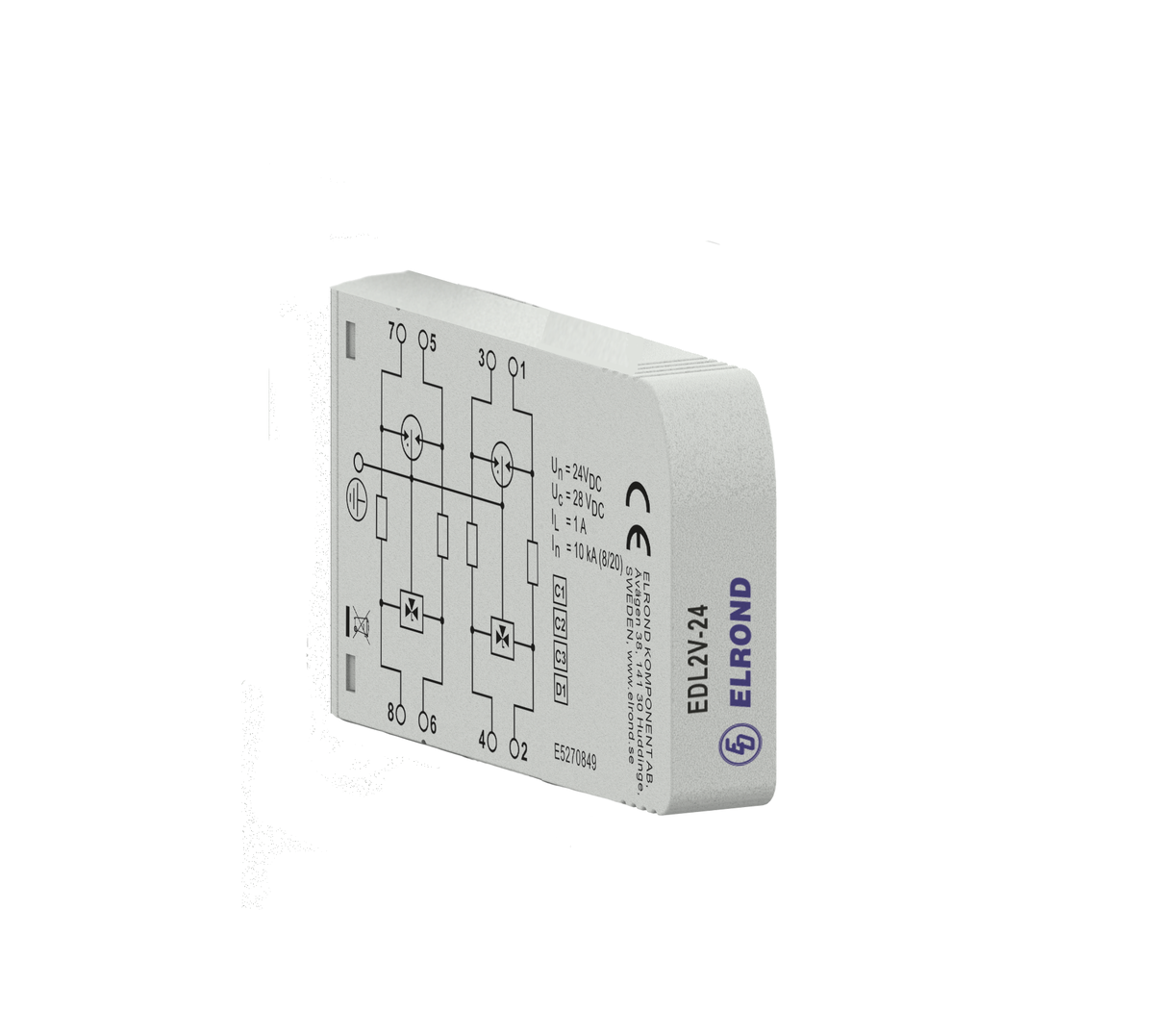 SIGNALSKYDD 24V  2P  STICKD