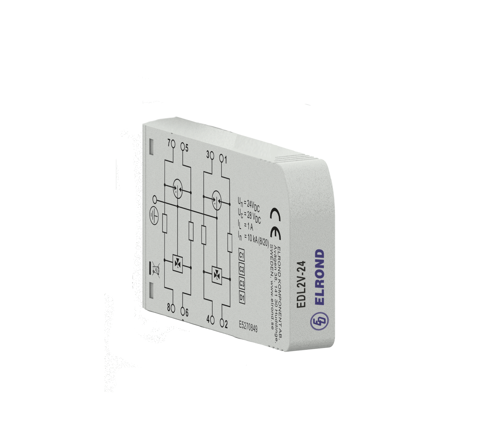 SIGNALSKYDD 24V  2P  STICKD