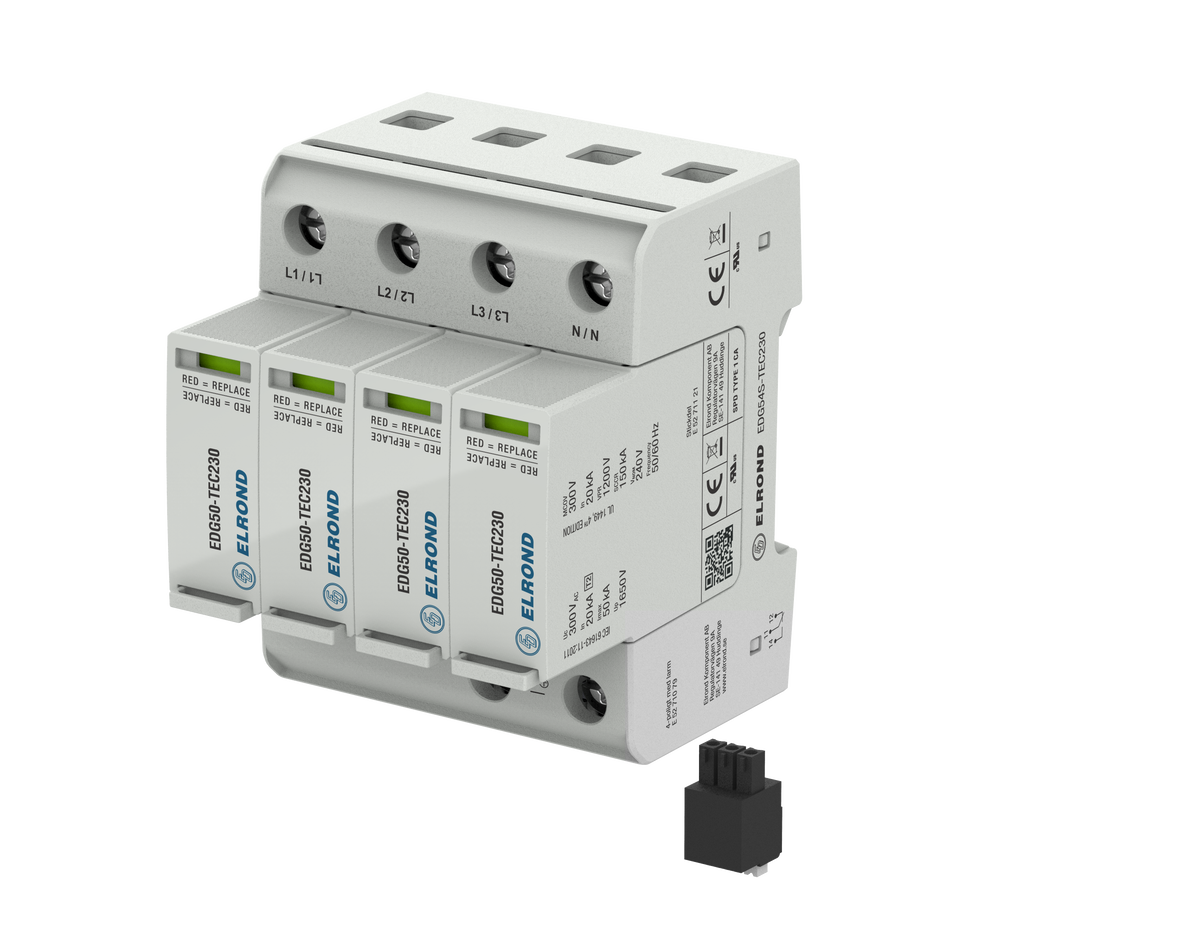 Mellanskydd 4pol Safetec 230V