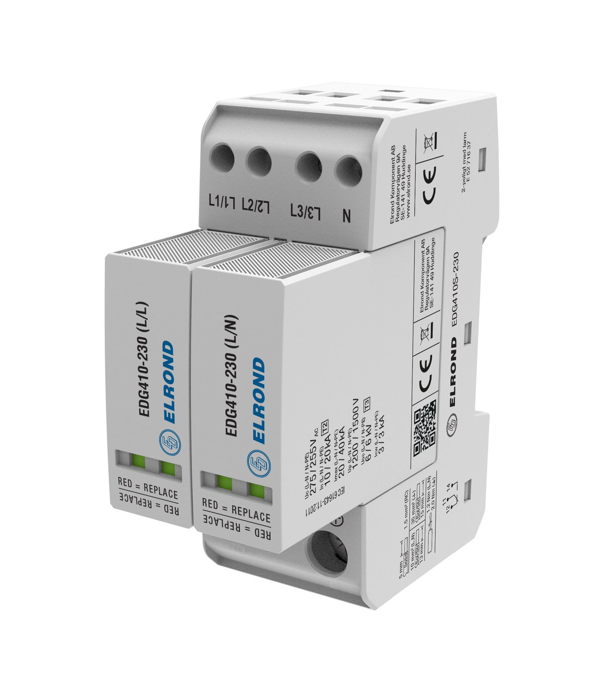 Finskydd för 3-fas 230/400V