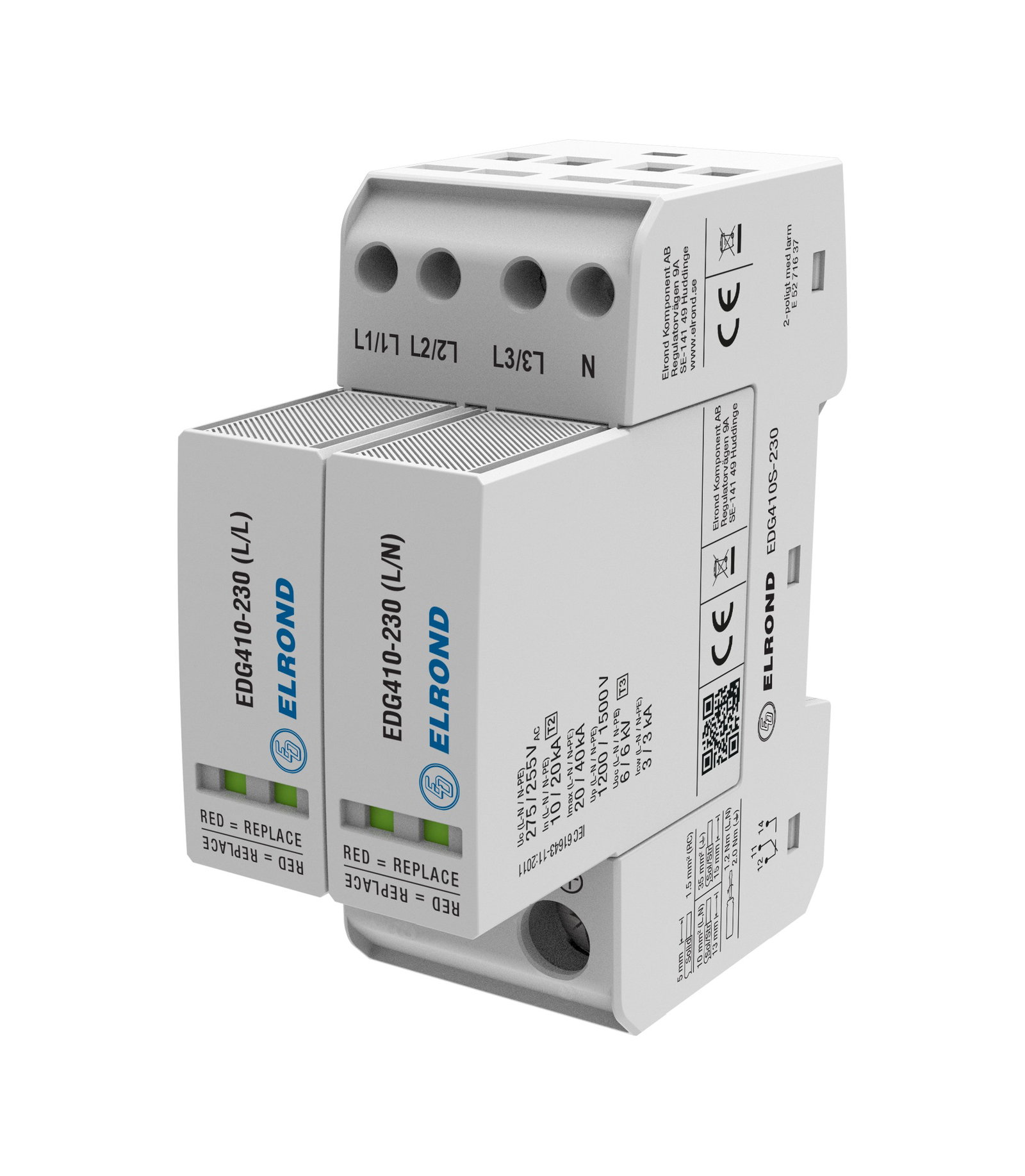 Finskydd för 3-fas 230/400V