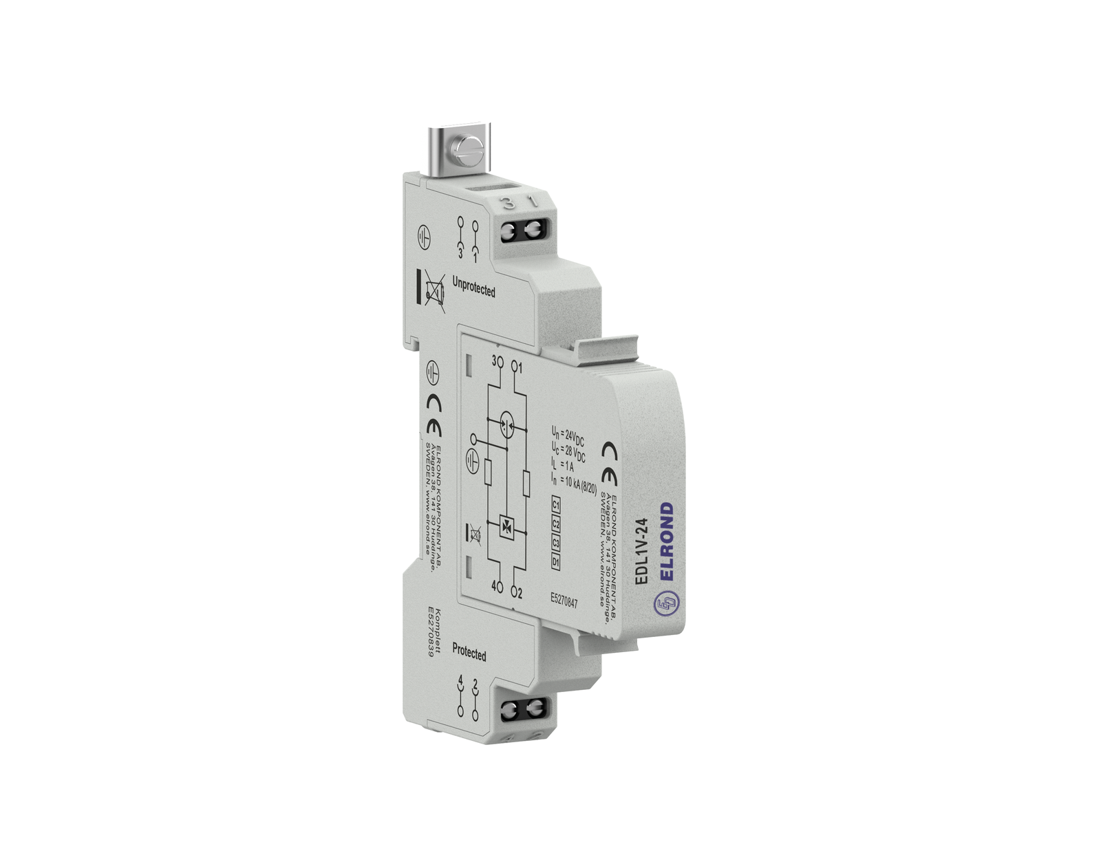 SIGNALSKYDD 48V 1 PAR LARM