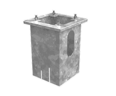 Galvaniserad stålfot