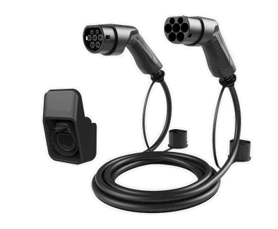 Laddkabel + hållareTyp 2–Typ 2, 32A, 5 m