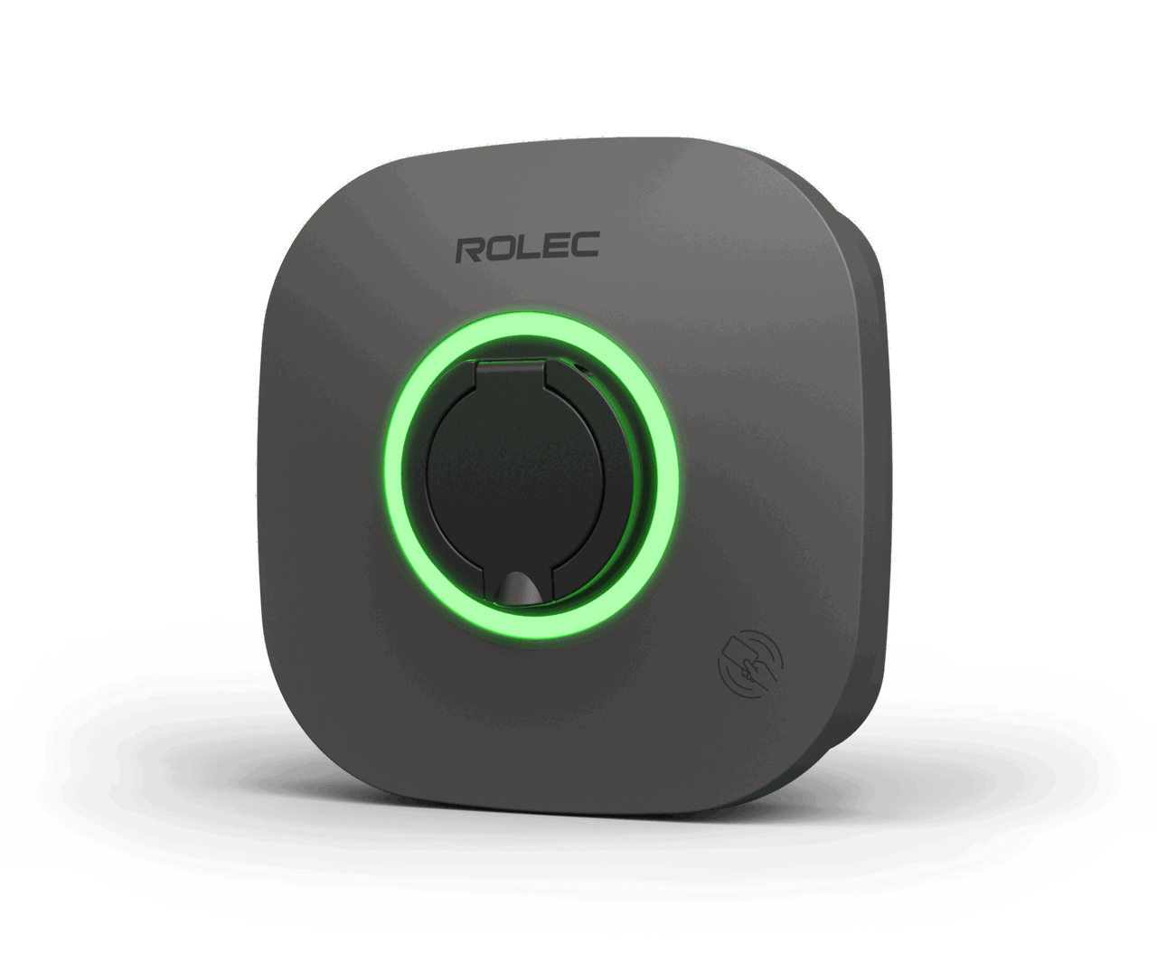 Rolec EVO laddbox, 22kW, Typ 2 kontakt, svart