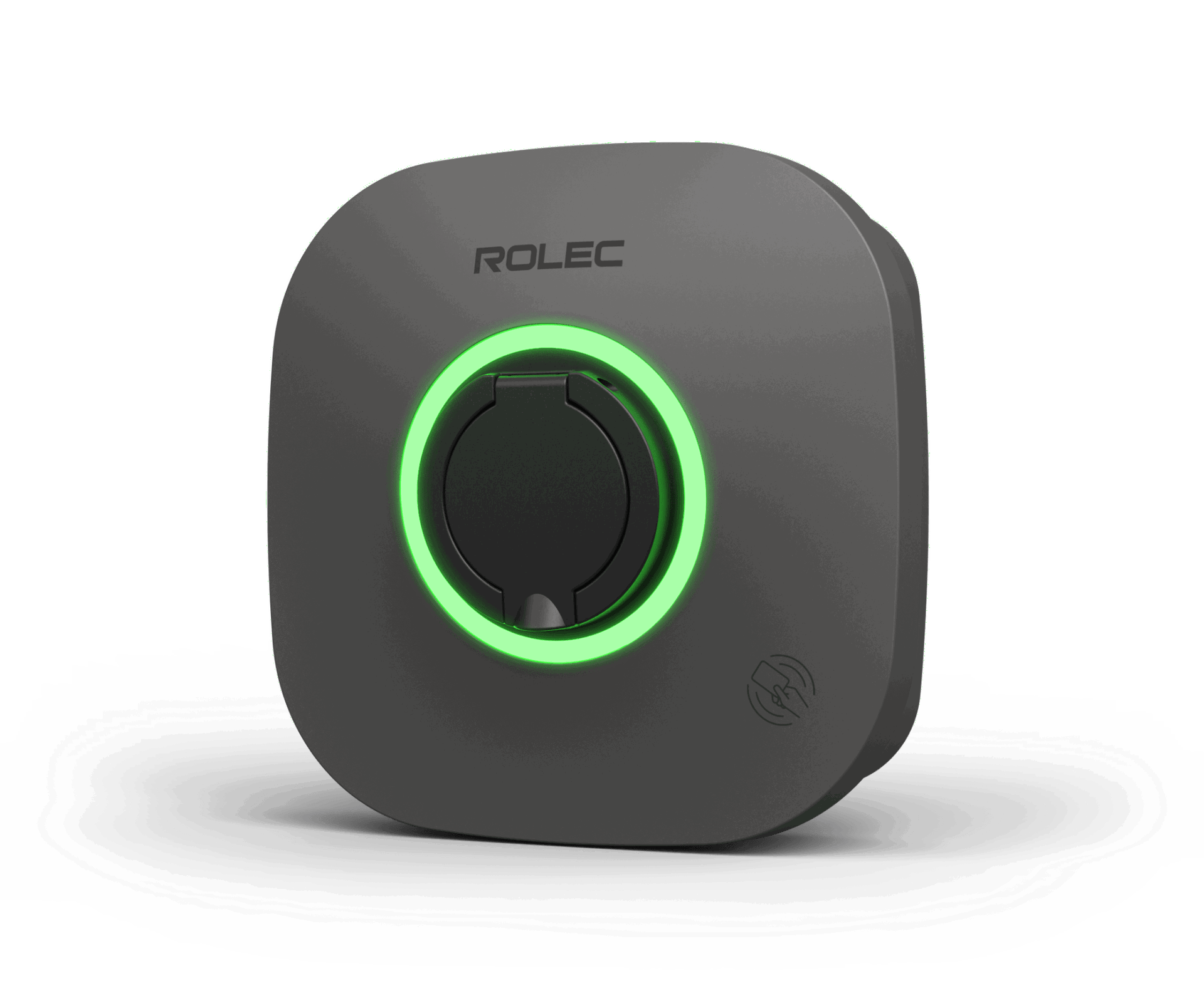 Rolec EVO laddbox, 22kW, Typ 2 kontakt, svart
