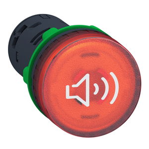Ljus-/ljudenhet röd 24VAC/DC