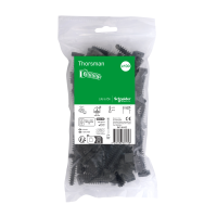 Plugg m bbfäst 9 svart 100st