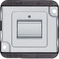 Vipptryckknapp Matt-silver