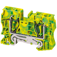 Bladfj plint 16mm² grön/gul