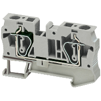 Bladfj plint 2 pol 6mm² blå