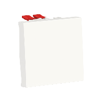 Strömställare kors 45x45mm vit