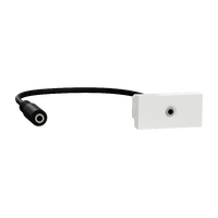 Stereo-uttag 3.5mm vit