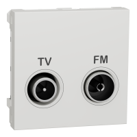TV/FM fördelaruttag 45x45 vit