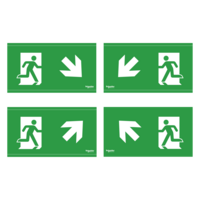 Piktogram symbol +45° nödljus