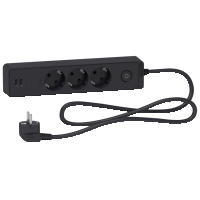 Grenuttg 3-v+2xUSB MJ 1,5m Ant