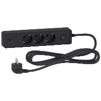 Grenuttag 3-vägs 2 USB A antra