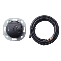 Golvtermostat 16A giv 3m Svart