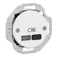 Laddst. USB A+C 45W Ren Vit