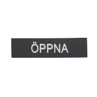 Skylt Öppna
