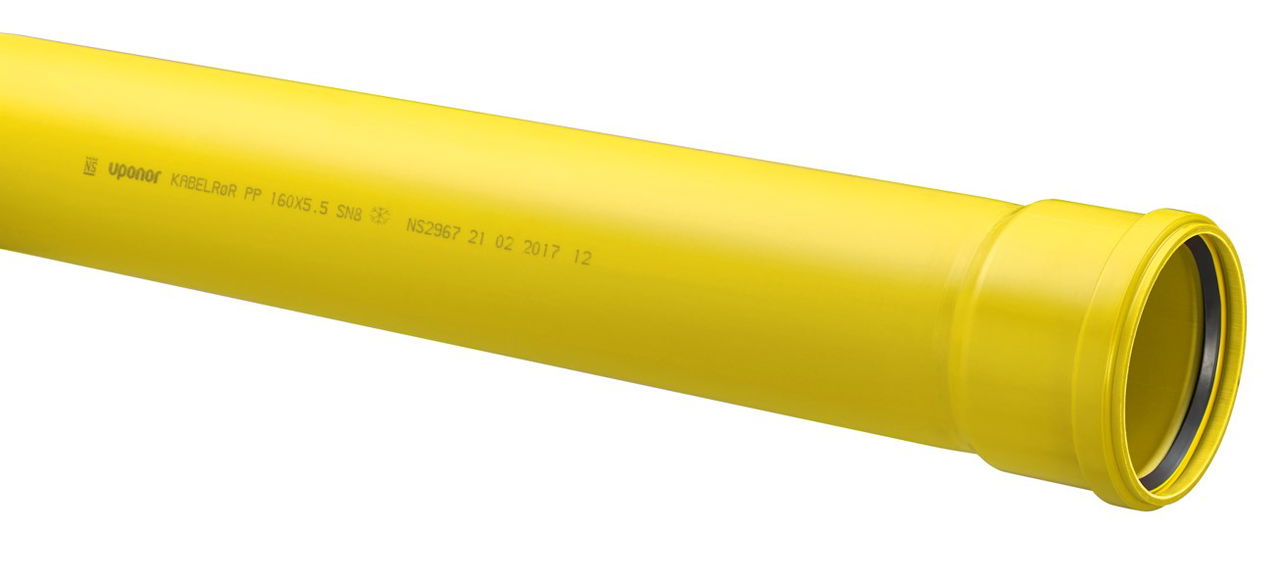 Kabelrör 110 6M PP gul SN8 SRS