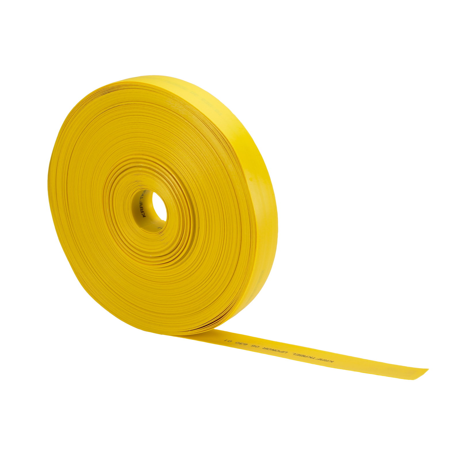 Uponor plana kabelskydd för plöjning 50 mm x 100 m gul märkta "Kraftkabel" EBR beteckning SPP