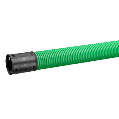 Uponor UDV-rör 110/95 6m grön, sandtät, av PEH märkt "Svagströmskabel" EBR beteckning SRN
