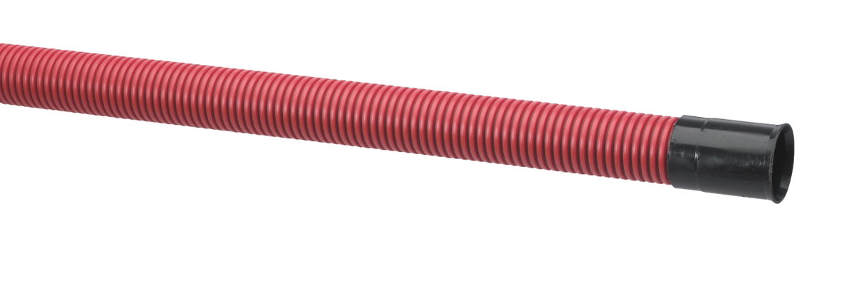 Uponor DW Blue 110/95 6M röd, sandtät muff, av PEH märkt ”Kraftkabel” EBR beteckning SRN