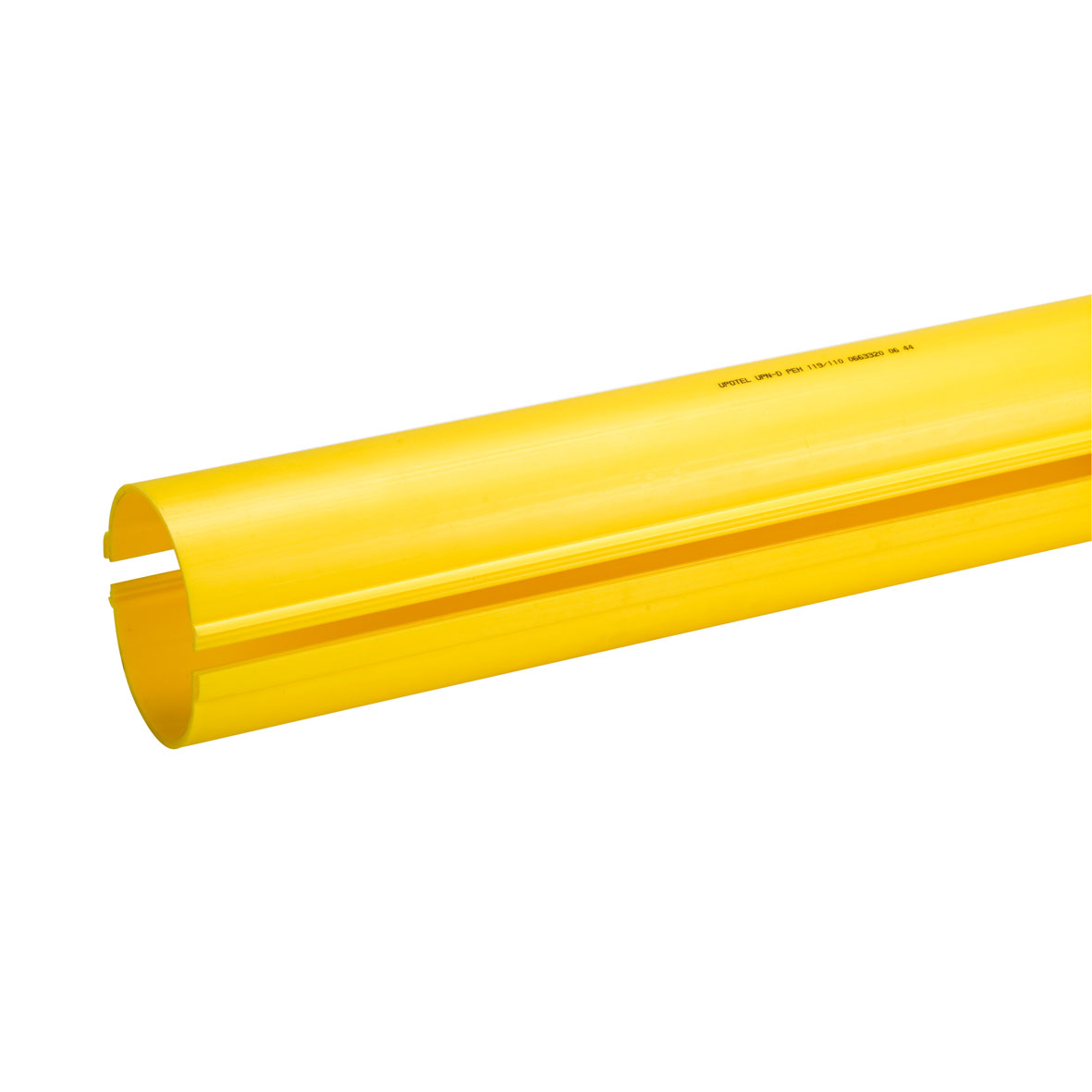 Uponor delbara rör 160/138 3m gul med snäppkoppling PEH EBR beteckning SRN-D